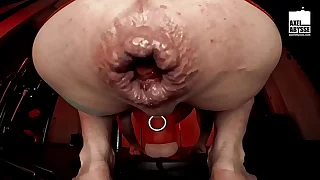 Horny Axel Abysse Rides Big Toy After Gaping His Wide Asshole